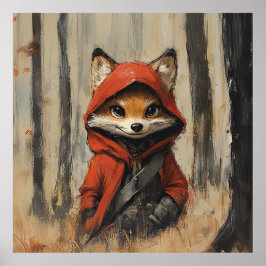 Poster foxy fox le petit renard malin