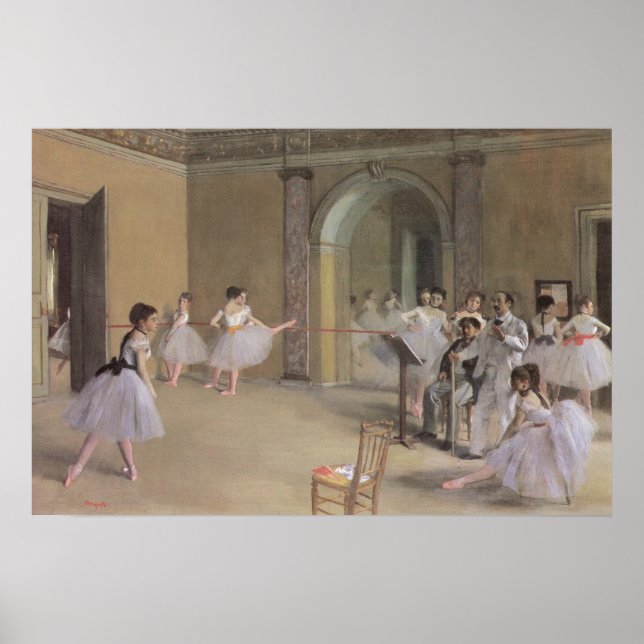 Póster Foyer de Dança na Ópera por Edgar Degas (Frente)