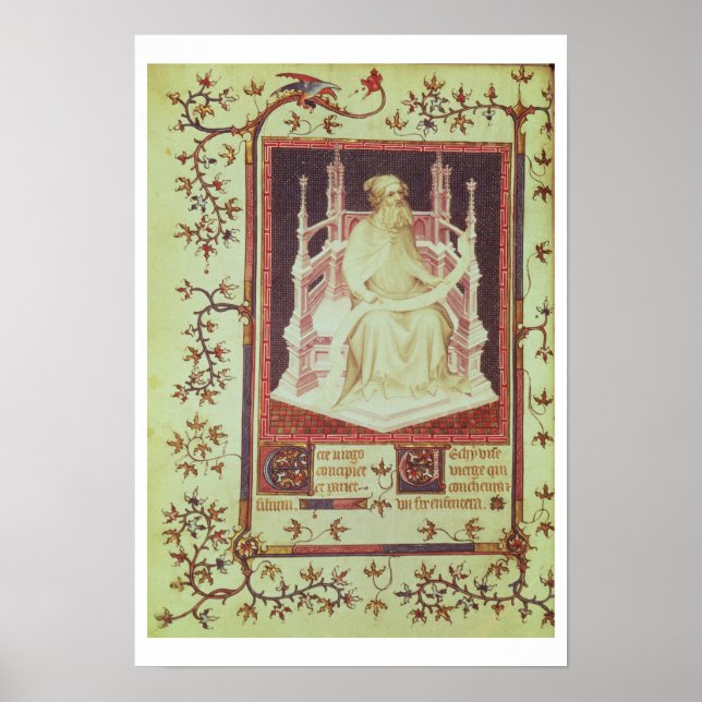 Póster Fr 13091 f.11v O Profeta Isaiah, do Ps (Frente)