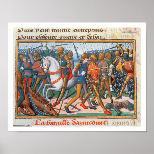 Póster Fr 5054 f.11 A Batalha de Agincourt, 1415, de (Frente)