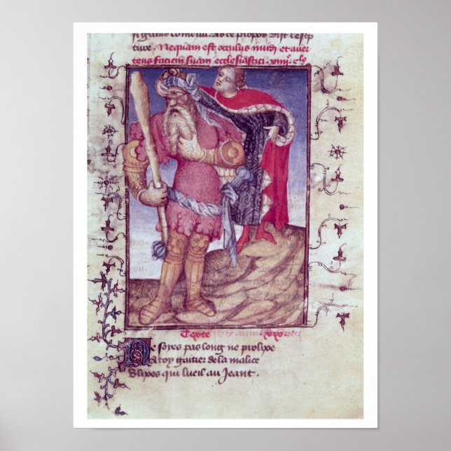 Póster Fr 606 f.11 Ulisses perfurando o olho do Ciclo (Frente)