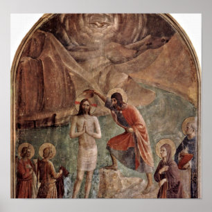 Poster Fra Angelico - baptismo do cristo por John