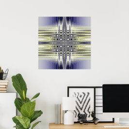 Poster Fraca de ilusão óptica abstrato