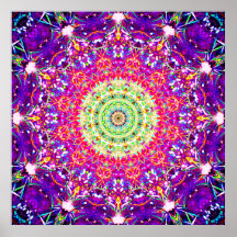 Fractais do arco-íris | Caleidoscópico Mandala