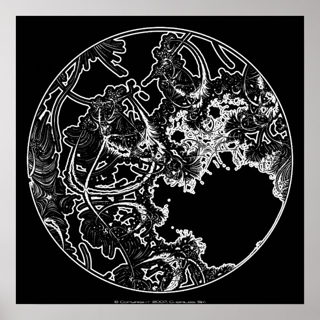 Póster Fractal 1 ver. 2 (Frente)