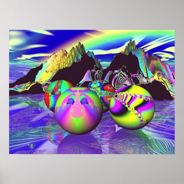 Poster Fractal Billards (Frente)