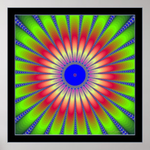 Póster Fractal brilhante