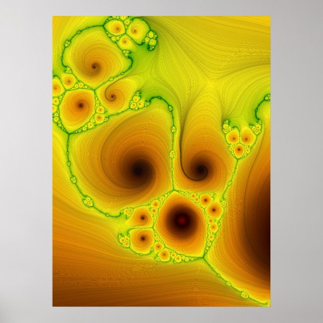 Poster Fractal Brilhante Wick 9 (Frente)