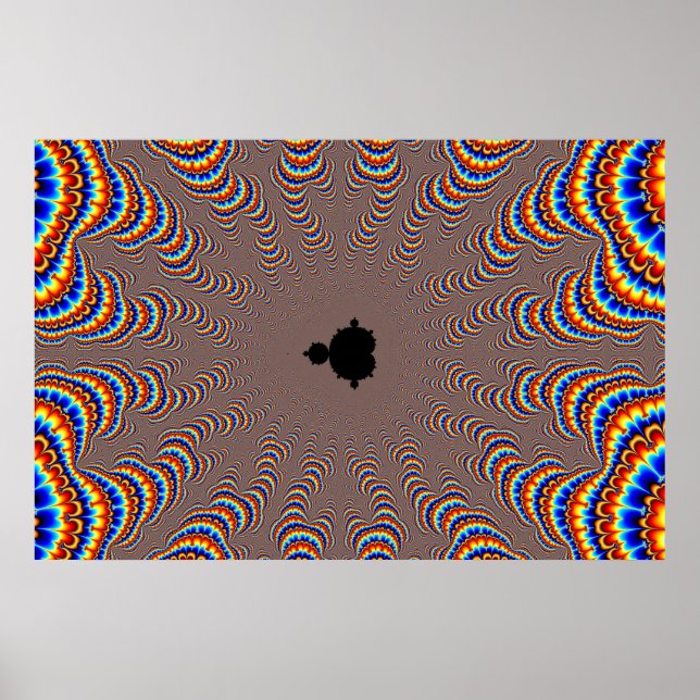 Poster Fractal Central - Arte Fractal (Frente)