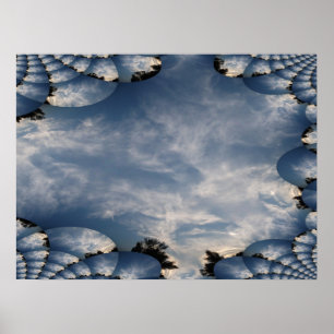 Poster Fractal Céus do Pôr do Sol