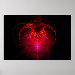 Póster Fractal - ciência - a rede neural