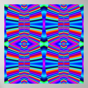 Poster fractal colorido