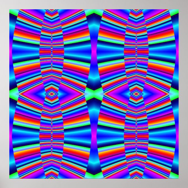 Poster fractal colorido (Frente)