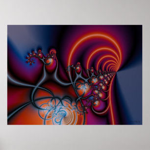 Póster Fractal da harmonia