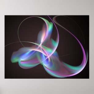 Póster Fractal da honestidade