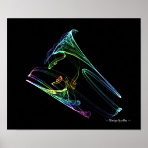 Póster Fractal da trombeta
