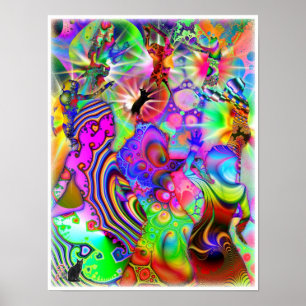 Póster Fractal Dance