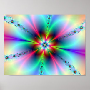 Poster Fractal de alimentação do ventilador