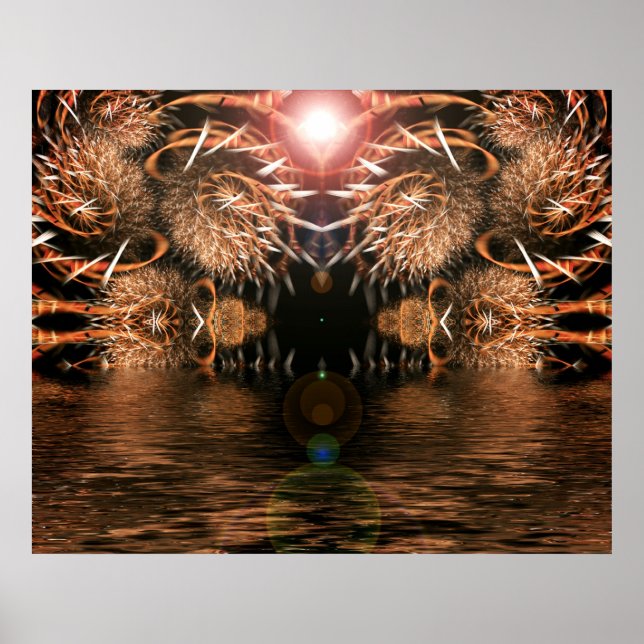 Poster Fractal de Foco Nítido (Frente)