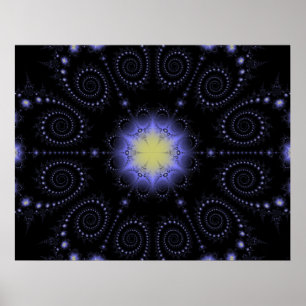 Póster Fractal do solstício de inverno