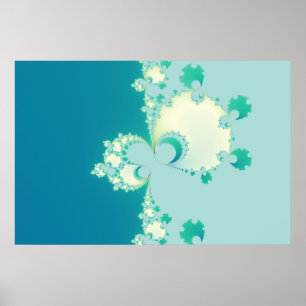 Póster Fractal dos cogumelos