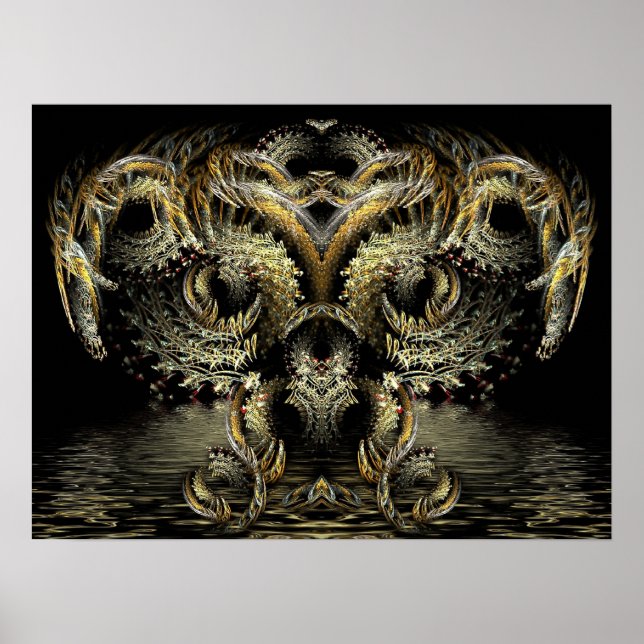 Poster Fractal DragonOwl (Frente)