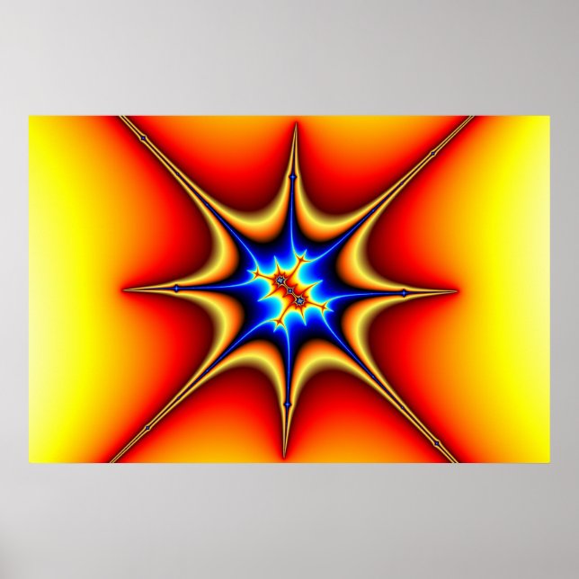 Poster Fractal Emblem - Arte Fractal (Frente)
