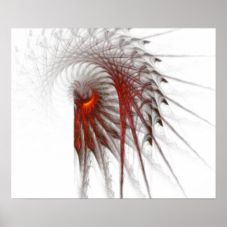 Póster Fractal Feathers