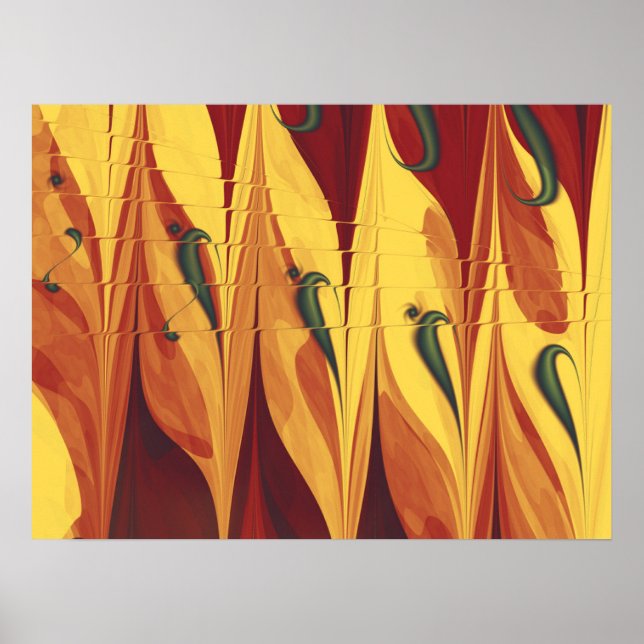 Poster Fractal Flames (Frente)