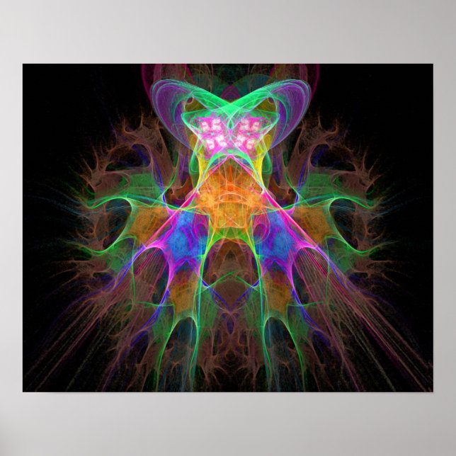 Poster Fractal Flames Deva (Frente)