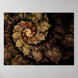Póster Fractal gregoriano do canto