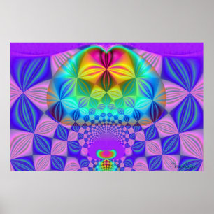 Poster Fractal Karl Marx