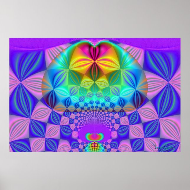 Poster Fractal Karl Marx (Frente)