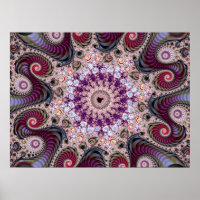 Fractal Mandelbrot Roxo