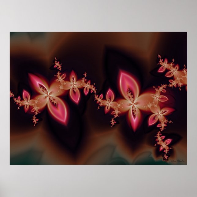 Poster Fractal Padparadscha (Frente)