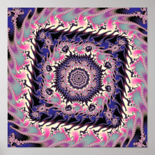 Poster Fractal Quadrado de Mandelbrot