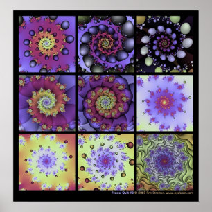 Póster Fractal Quilt #8