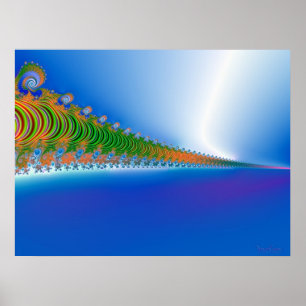 Poster Fractal Seascape