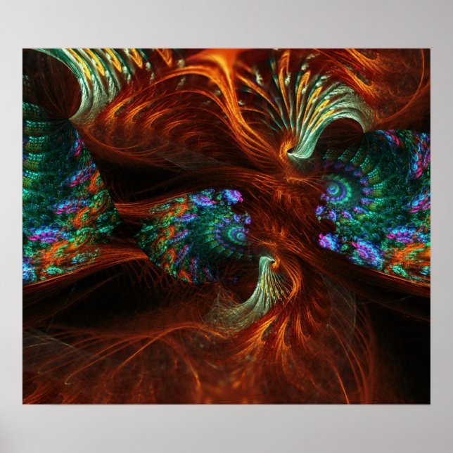 Póster Fractal Seeds Swirl (Frente)