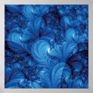 Póster Fractal tormentoso dos mares