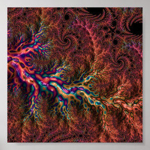 Poster Fractal Trippy