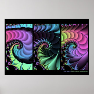 Póster Fractal Triptych #1