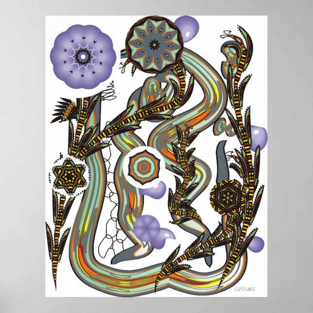 Póster Fractoides e Fronteiras Flores (Frente)