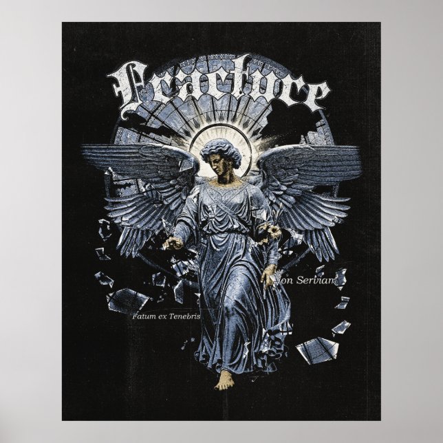 Poster Fracture - Gothic Streetwear Design (Frente)