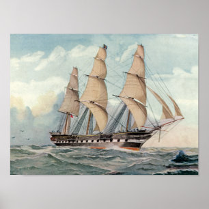 Póster Fragata Duncan Dunbar da navigação