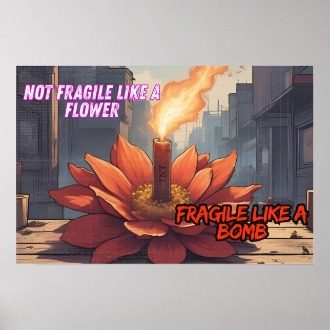 Poster Frágil Como Uma Bomba (Frente)