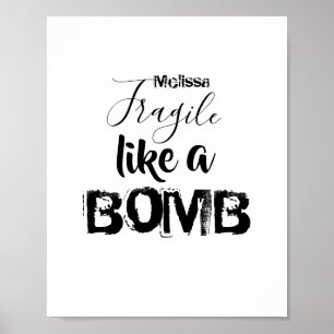 Poster Frágil como uma citação de Inspiração Persona