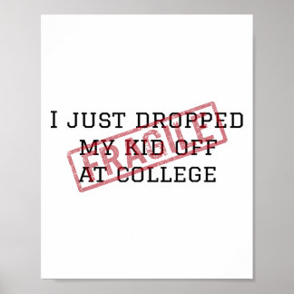 Poster Frágil Eu Acabei De Deixar O Meu Filho No College 