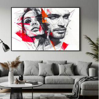 Poster Fragmented Portrait