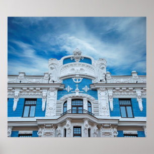 Poster Fragmento ao estilo Art Nouveau (Jugenstil). O arc